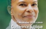 Christiane Taubira s’exprimera devant le Grand Orient le 17 décembre