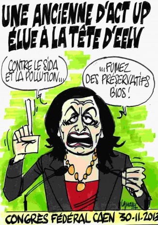 Le Dessin du Jour: Une ancienne d’Act Up à la tête d’EELV