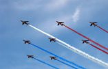 La Patrouille de France fête la saint Valentin.