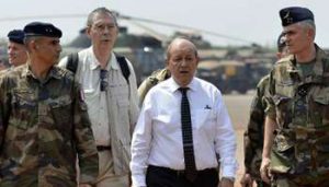 jean yves le drian Bangui