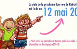 Le 12 mai, c’est la nouvelle Journée de Retrait de l’Ecole (JRE)