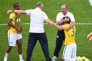 Thiago Silva en pleurs après la qualification du Brésil face au Chili