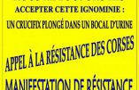 Les Corses manifesteront contre Piss Christ le 6 septembre