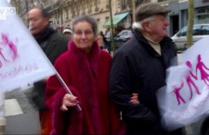 Simone Veil à la Manif pour Tous contre la loi Taubira