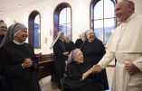 September 23 2015 : Pope Francis meets the Little Sisters of Charity in Washington.EDITORIAL USE ONLY. NOT FOR SALE FOR MARKETING OR ADVERTISING.