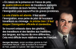 « La cote d’alerte est atteinte (…) il faut stopper l’immigration officielle et clandestine » – Citation de Georges Marchais, ancien secrétaire général du PCF