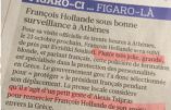 Le cadeau d’Alexis Tsipras à François Hollande