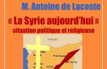 Conférence « La Syrie aujourd’hui » ce 14 novembre à 20h30 à Bailly