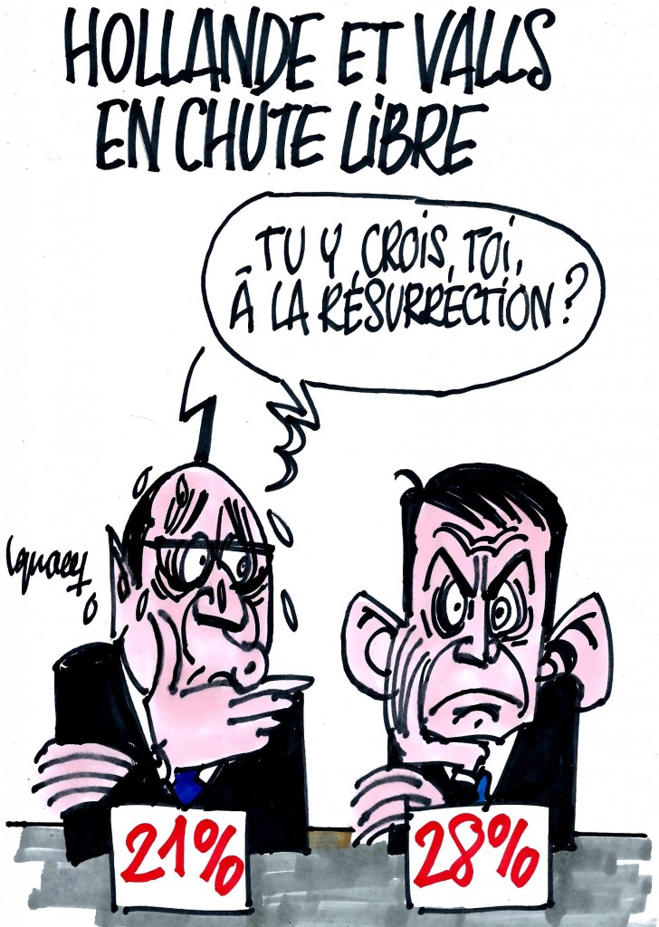 Ignace – Hollande et Valls au plus bas