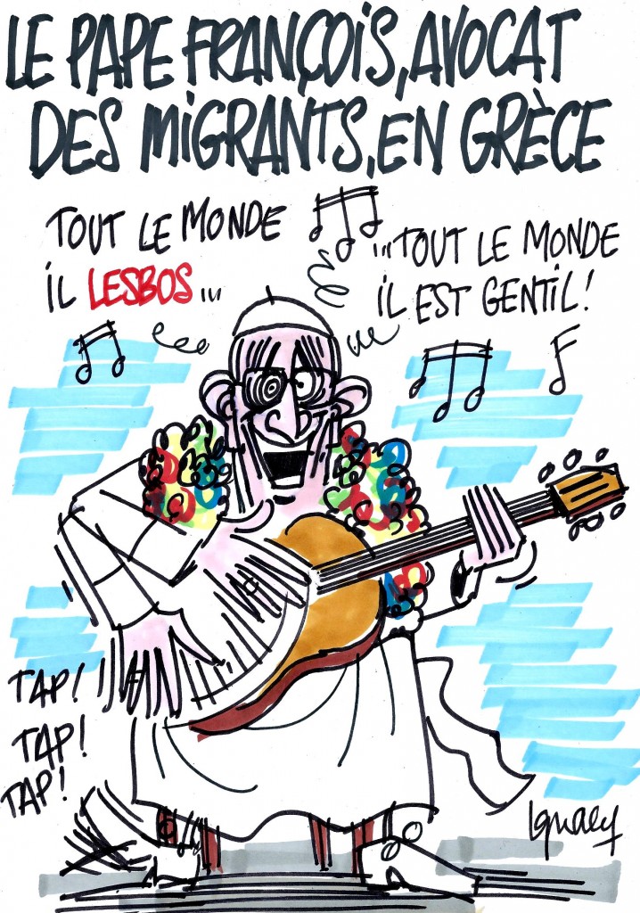 Ignace - Le pape François à Lesbos