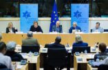 L'European Coalition for Israël au Parlement européen avec Katharina von Schnurbein à la tribune