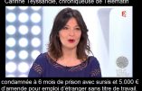 La journaliste Carinne Teyssandier condamnée pour avoir employé un étranger en situation irrégulière