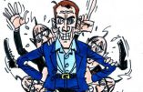 Ignace - Macron devant Hollande