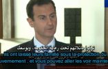 Bachar el-Assad sceptique sur l’aide de Trump en Syrie – Interview sous-titrée