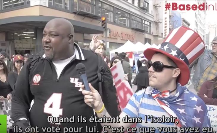 Stupéfiant: les anti-Trump de la marche féministe sont littéralement scotchés par l’intervention de Big Joe