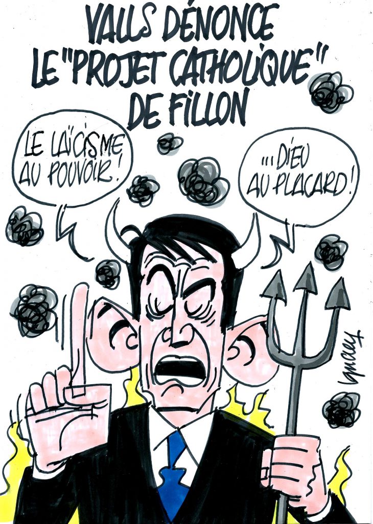 Ignace - Valls dénonce le "projet catholique" de Fillon