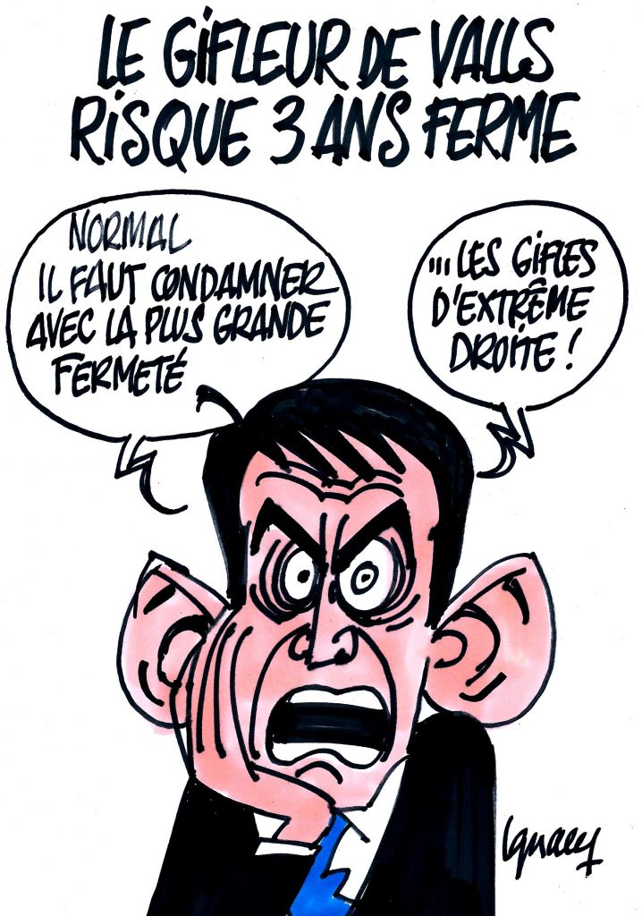 Ignace - Le gifleur de Valls risque 3 ans ferme