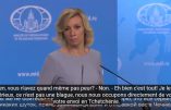 Maria Zakharova remet en place un journaliste à propos du traitement des homosexuels en Tchétchénie