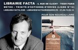 30 septembre 2017 – Patrick Gofman dédicace à la librairie Facta
