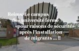 L’université de Reims fermée « pour raisons de sécurité » suite à l’installation d’immigrés clandestins