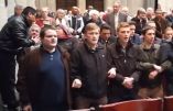 Les jeunes catholiques s’opposent à la profanation de la Cathédrale des Saints Michel et Gudule
