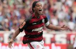 Brasil - Rio de Janeiro - RJ - 27/02/2011 - Ronaldinho Gaucho do Flamengo comemora seu gol durante partida contra o Boavista no Estádio Engenhão, válida pela final da Taça Guanabara 2011, primeiro turno do Campeonato Carioca 2011. Foto: Alex Carvalho/AGIF