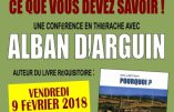 Le 9 février 2018 à Vervins – Conférence « Eoliennes, ce que vous devez savoir » par Alban d’Arguin