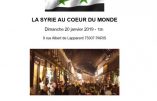 20 janvier 2019 à Paris – « La Syrie au cœur du monde »