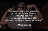 Le rappeur noir Nick Conrad « baise la France  » et étrangle une blanche dans son dernier clip