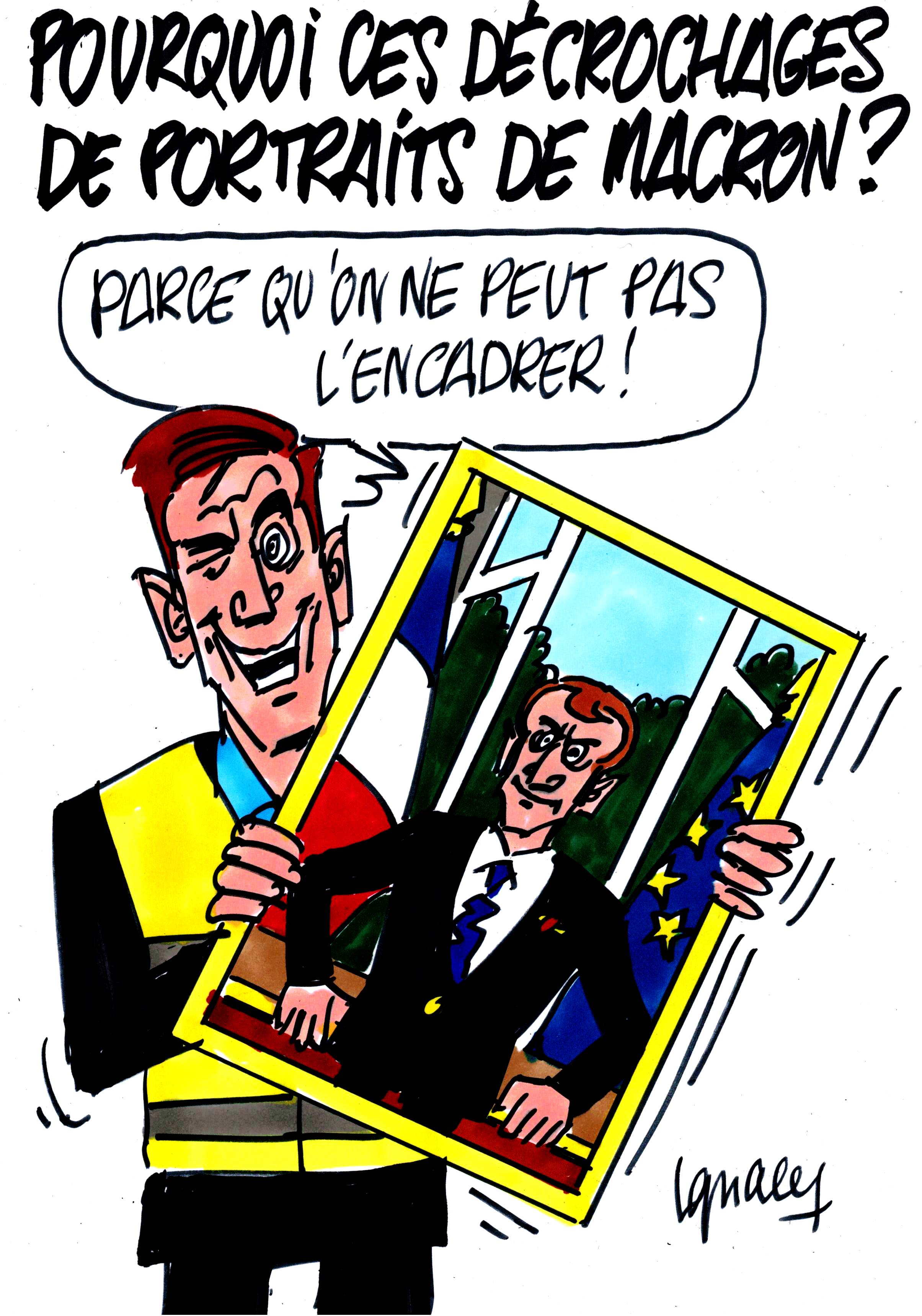Pourquoi ces décrochages de portraits de Macron ?