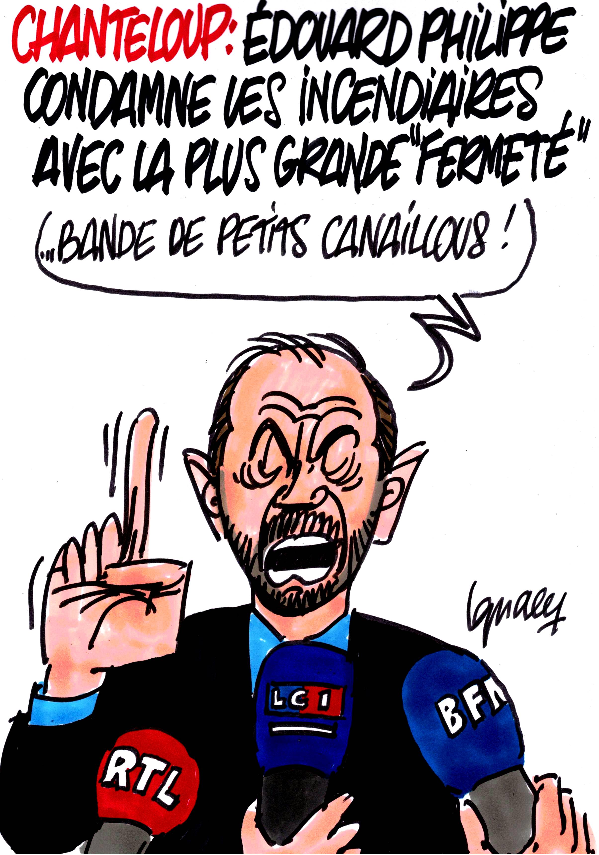 Ignace - Édouard Philippe condamne les incendiaires de Chanteloup