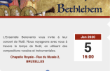 5 janvier 2020 à Bruxelles – Concert de Noël