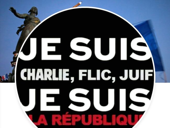 La nouvelle devise de la République : « Charlie, Flic, Juif »
