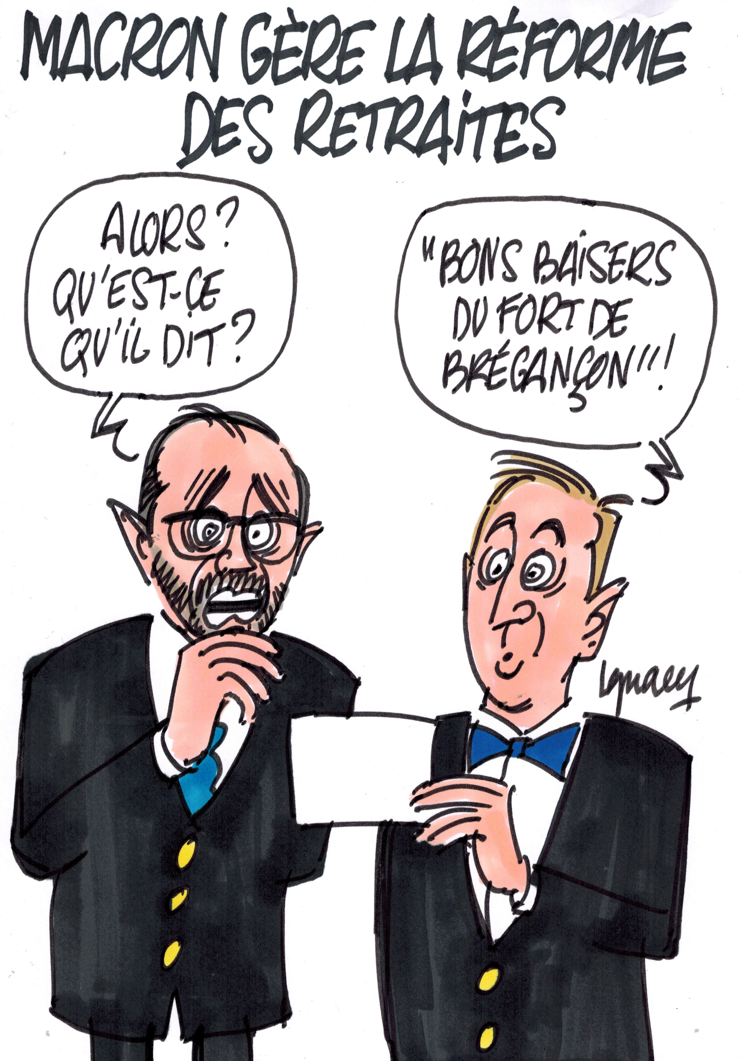 Ignace - Macron gère la réforme des retraites