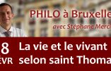 18 février 2020 à Bruxelles – La vie et le vivant selon saint Thomas