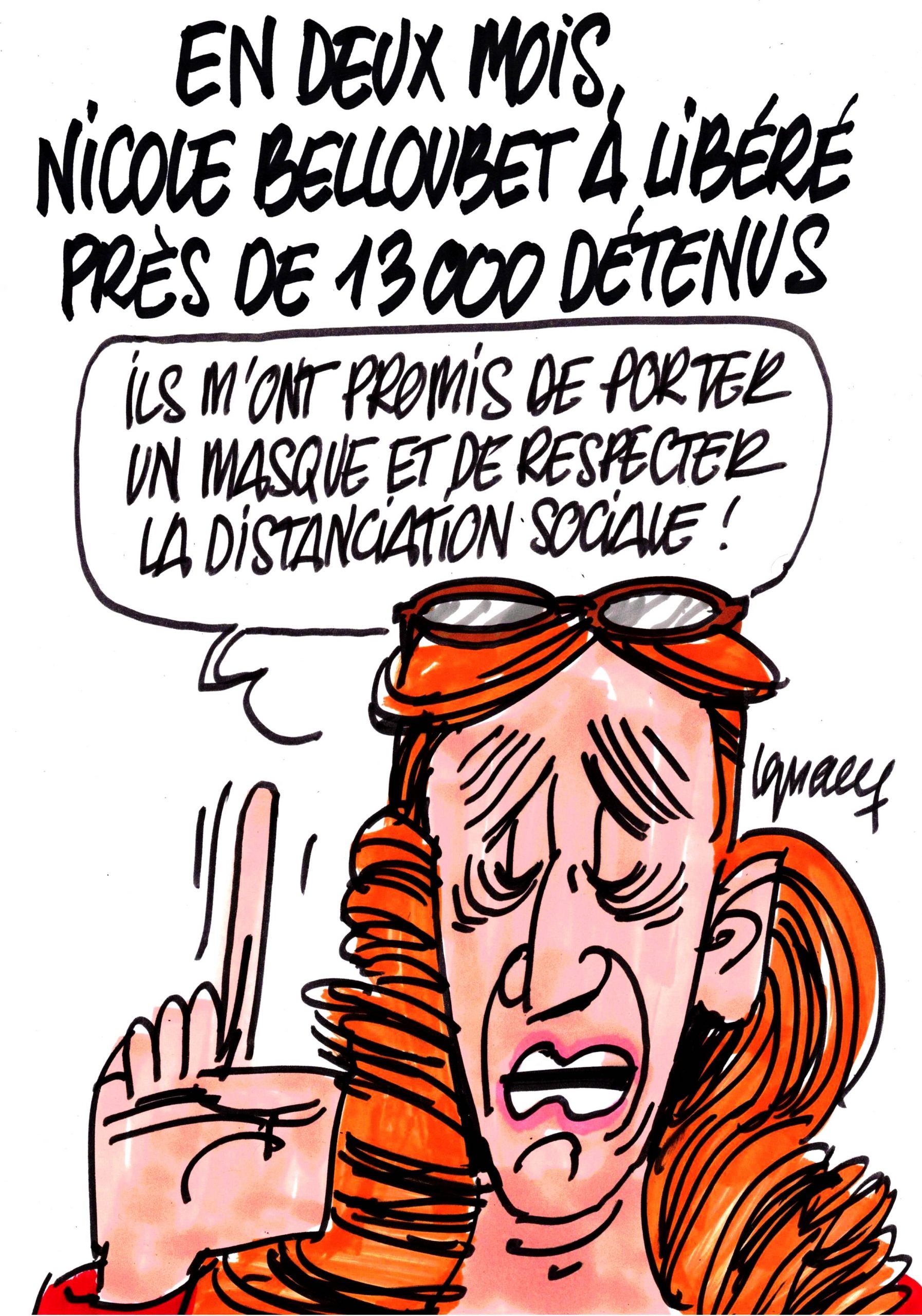 Ignace - Belloubet libère 13000 détenus