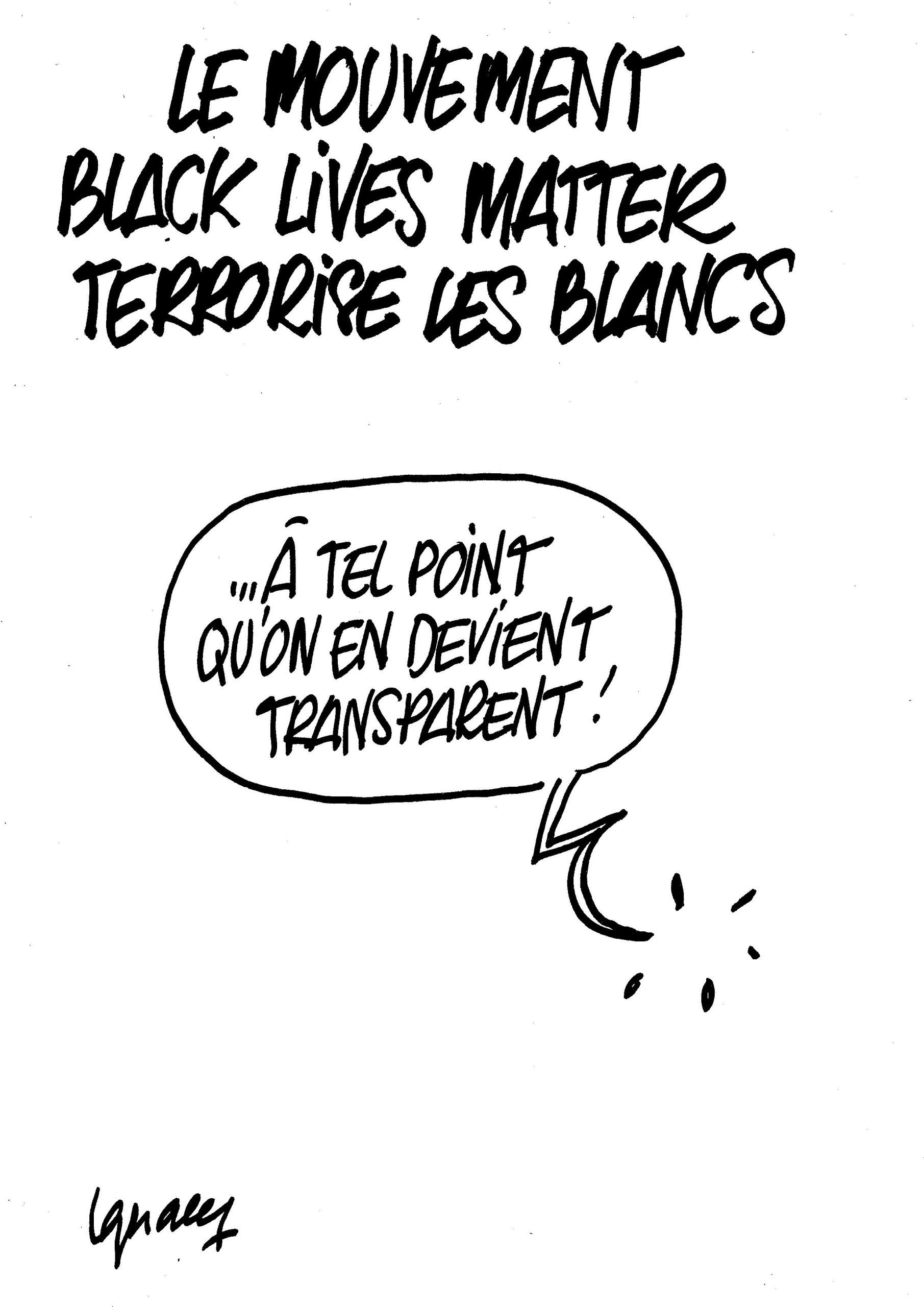 Ignace - Black lives matter terrorise les blancs