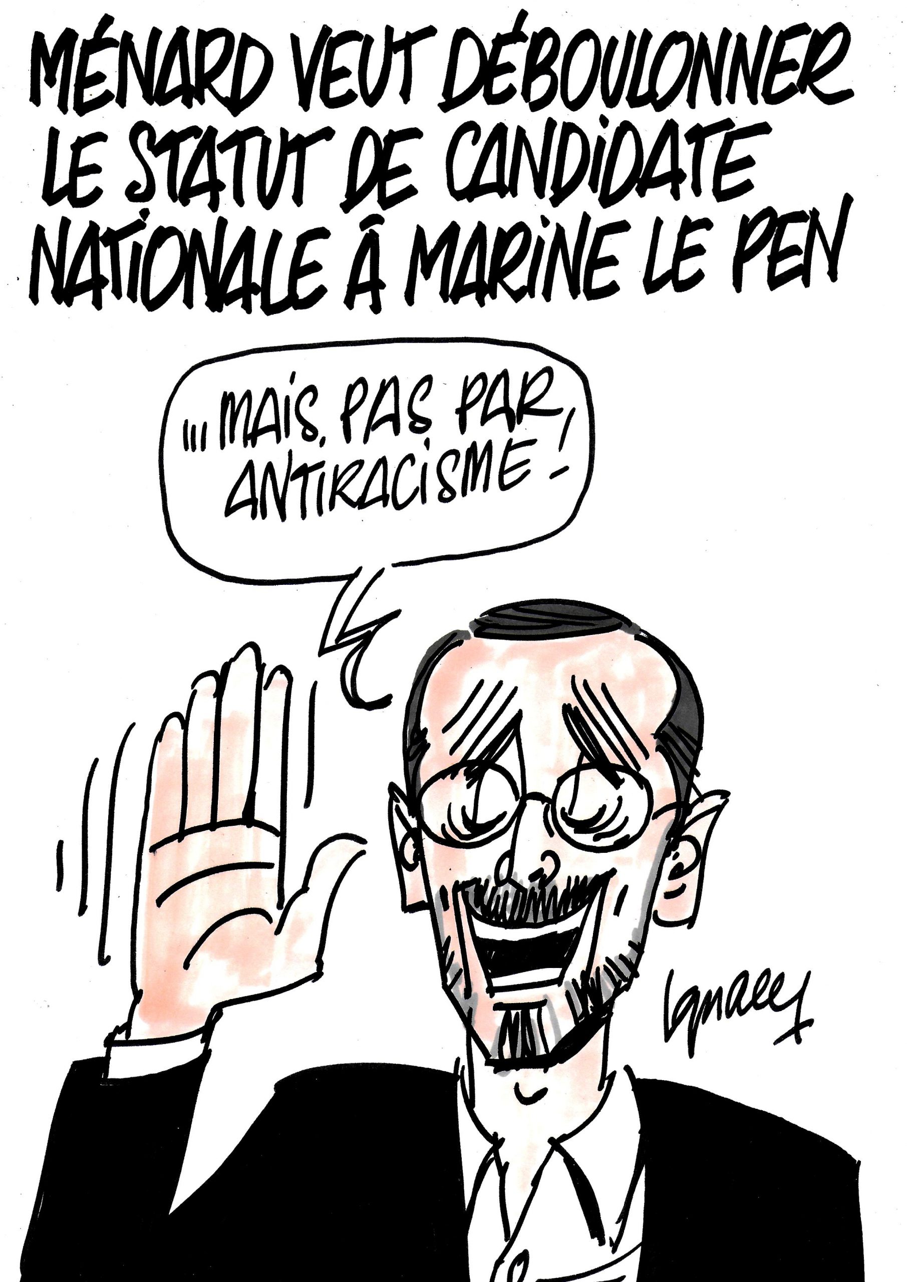 Ignace - Ménard conteste la candidature de Marine