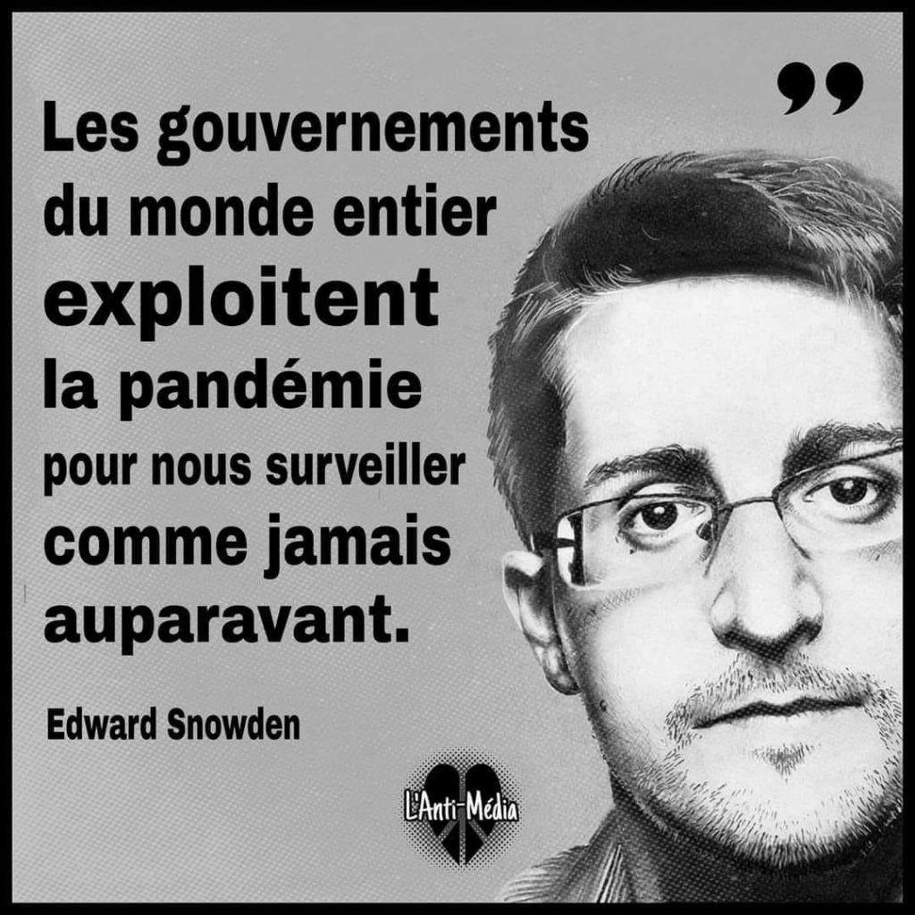 Snowden : « Les gouvernements du monde entier exploitent la pandémie pour nous surveiller »