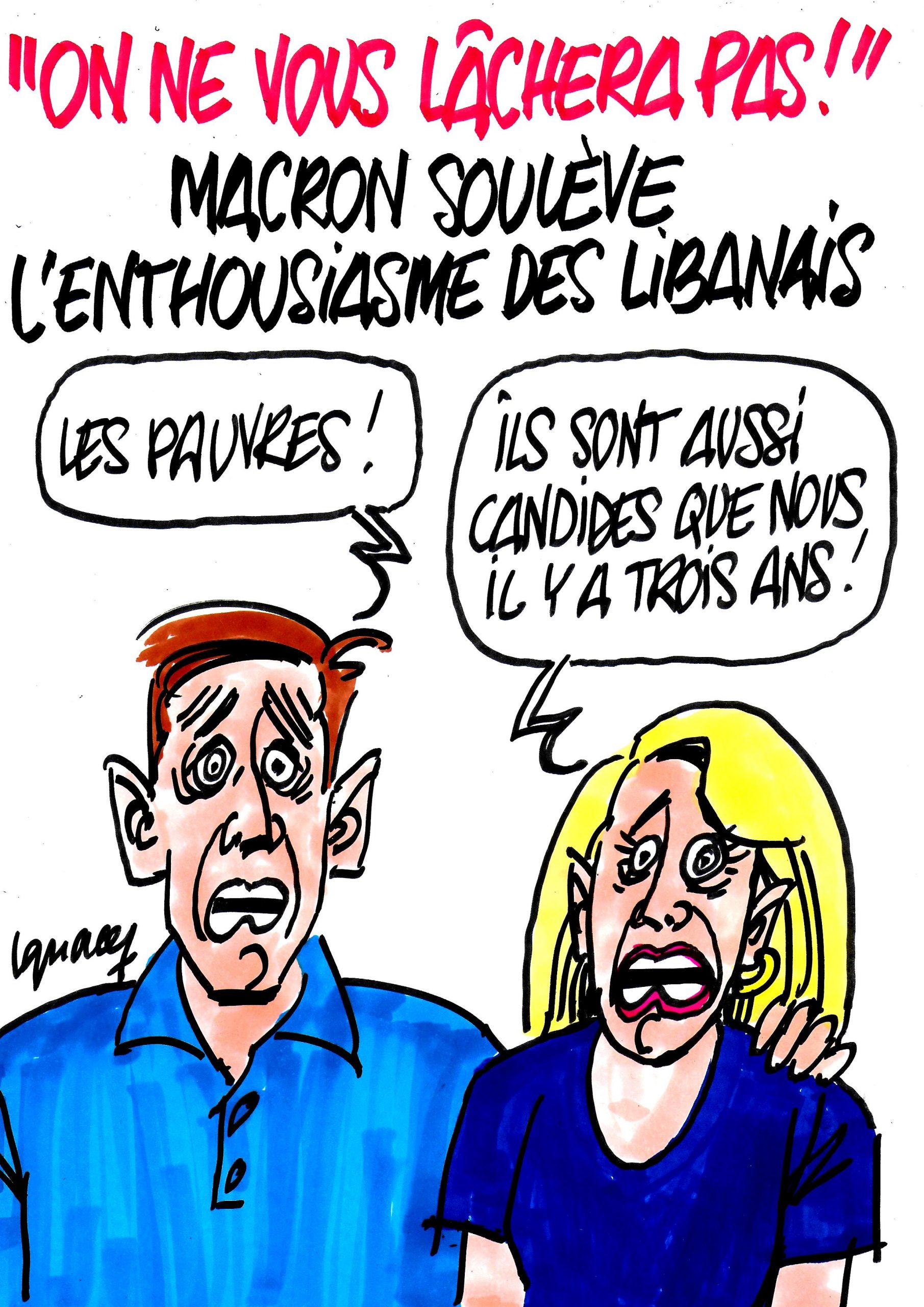 Ignace - Macron soulève l'enthousiasme des Libanais