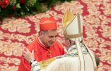 File photo dated June 28, 2018 of Pope Francis appointing new cardinal Angelo Becciu during a Consistory in St. Peter's Basilica at the Vatican. High ranking Vatican official Cardinal Giovanni Angelo Becciu has unexpectedly resigned from office, the Holy See has announced. He previously worked as the second most senior official in the Vatican's Secretariat of State. Cardinal Becciu became involved in a controversial deal to buy a luxury London building with church funds as an investment. The deal has since been the subject of a financial investigation. Photo by Eric Vandeville/ABACAPRESS.COM