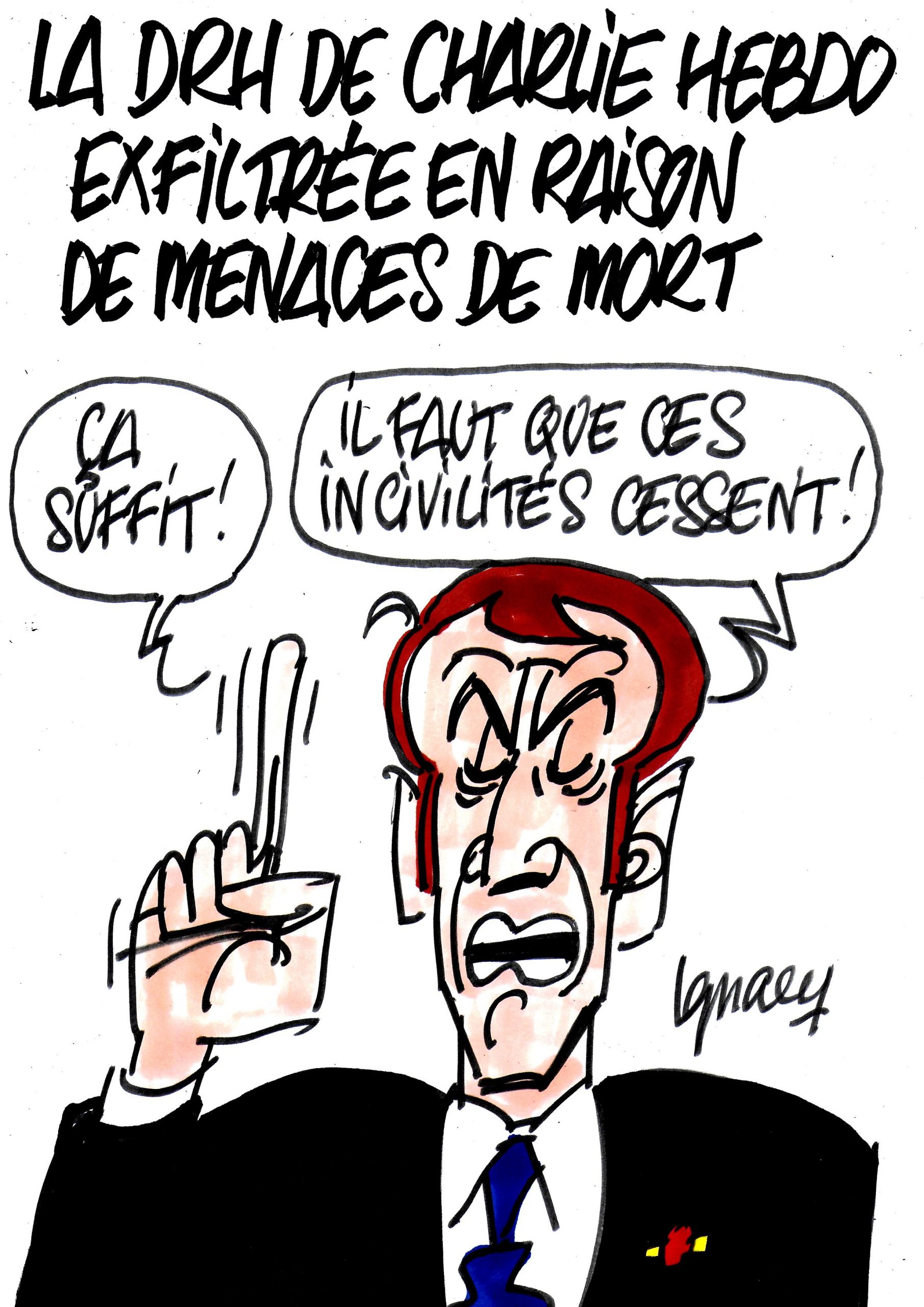 Ignace - La DRH de Charlie hebdo victime de menaces de mort