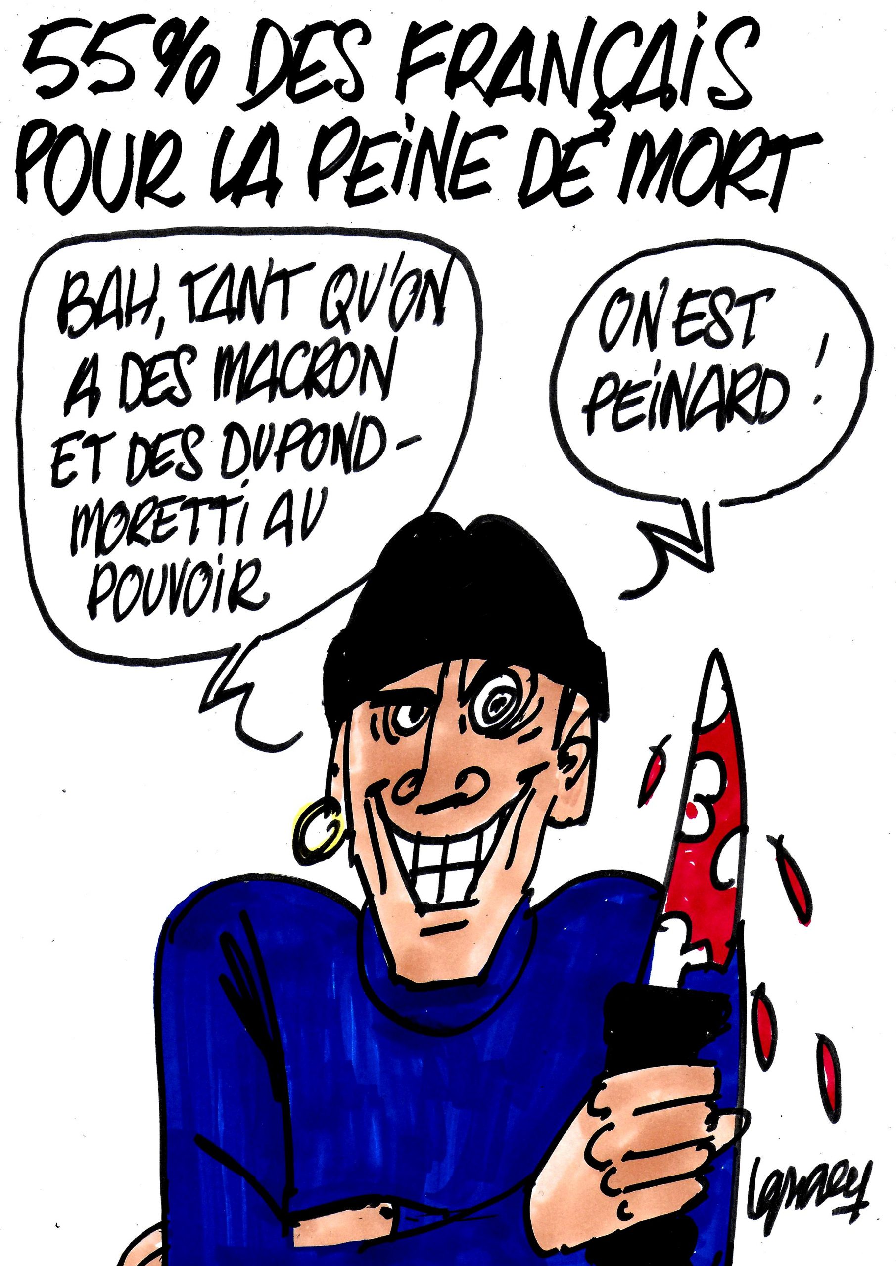 Ignace - 55% des Français favorables à la peine de mort