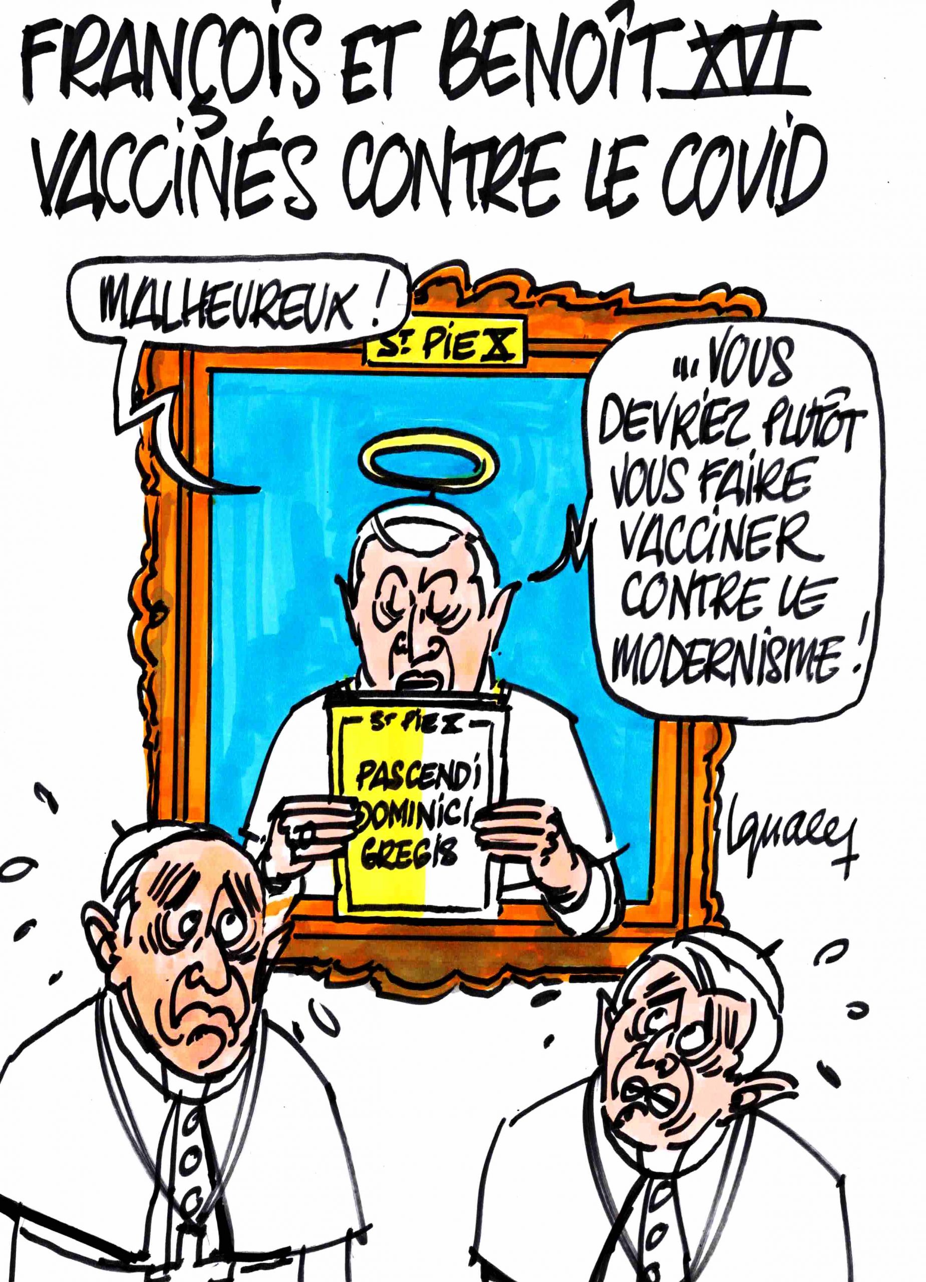 Ignace - François et Benoît XVI vaccinés
